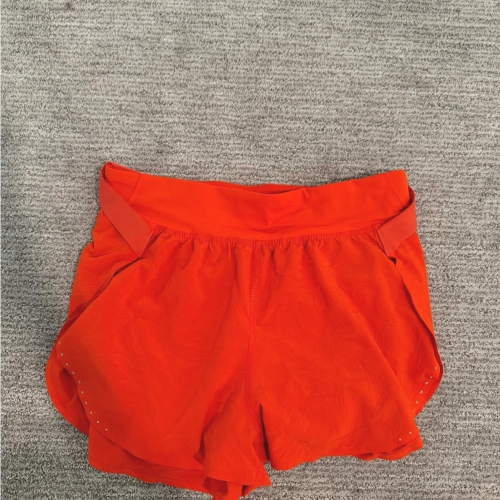 lululemon athletica Bright Orange Athletic Shorts